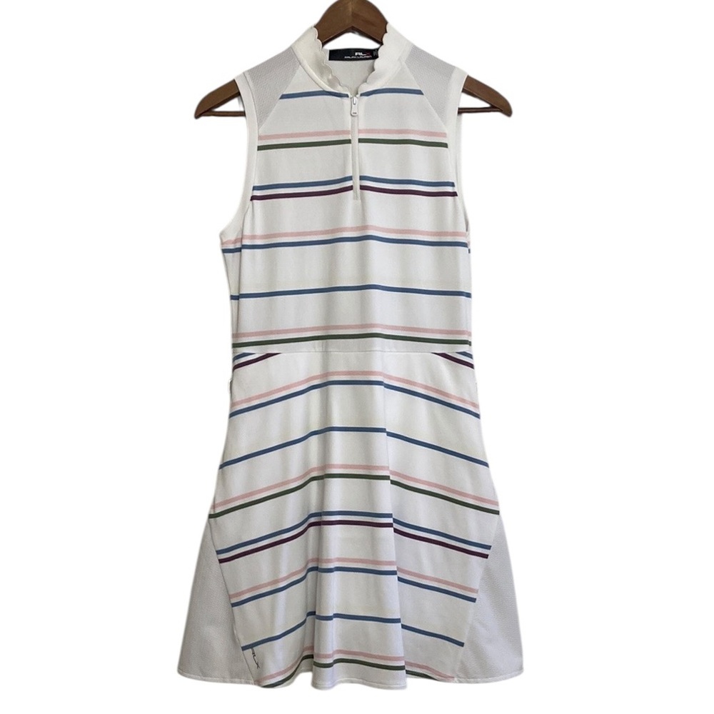 RLX Ralph Lauren Striped Mini Dress - White Multicolor